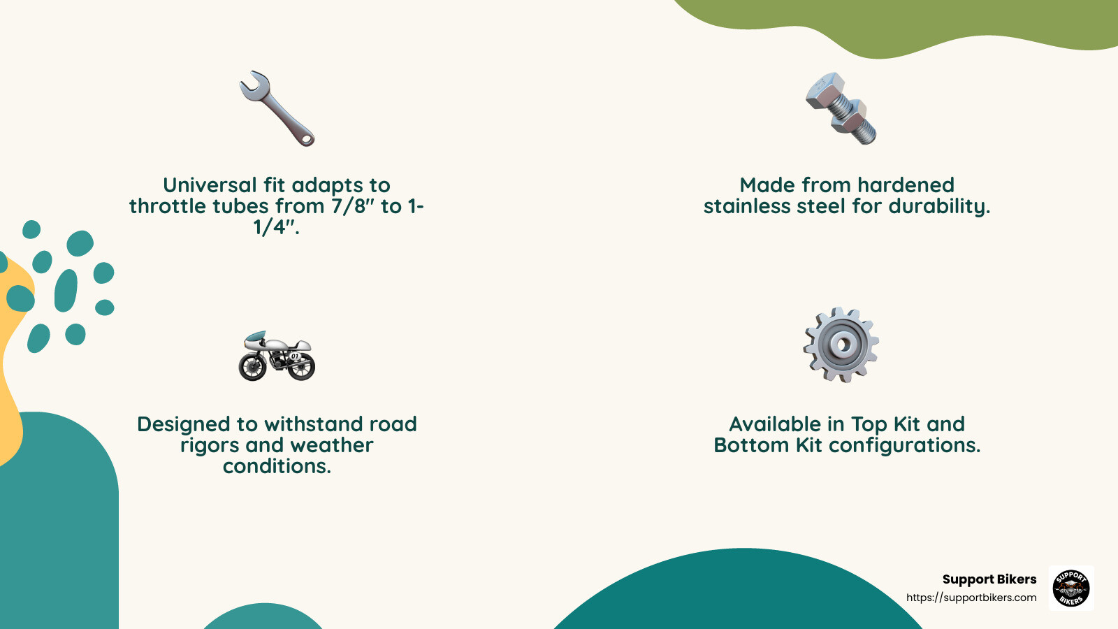 Stainless steel durability - motorcycle throttle lock infographic 4_facts_emoji_nature