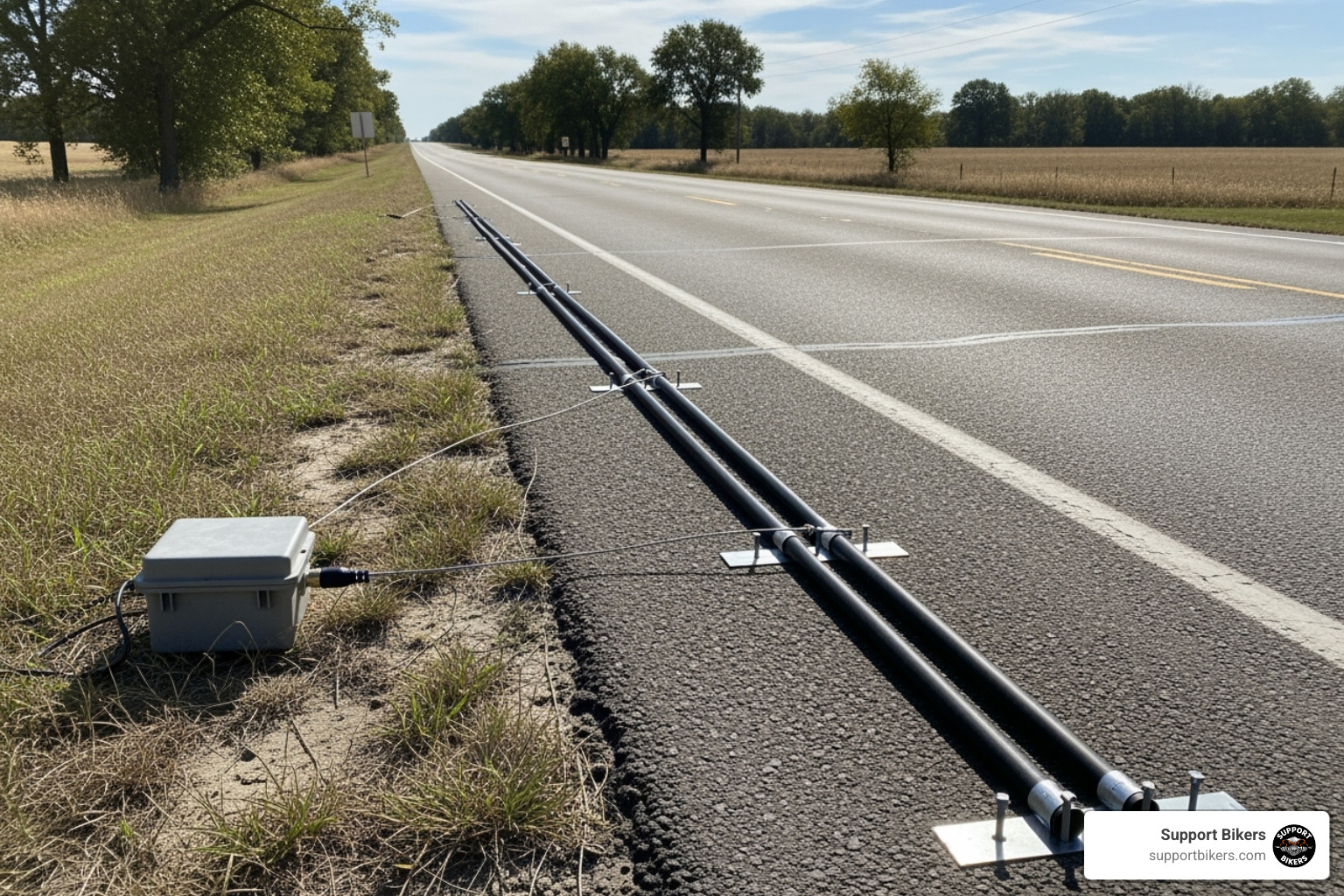 Traffic counter on a highway leading to Sturgis - Sturgis rally attendance