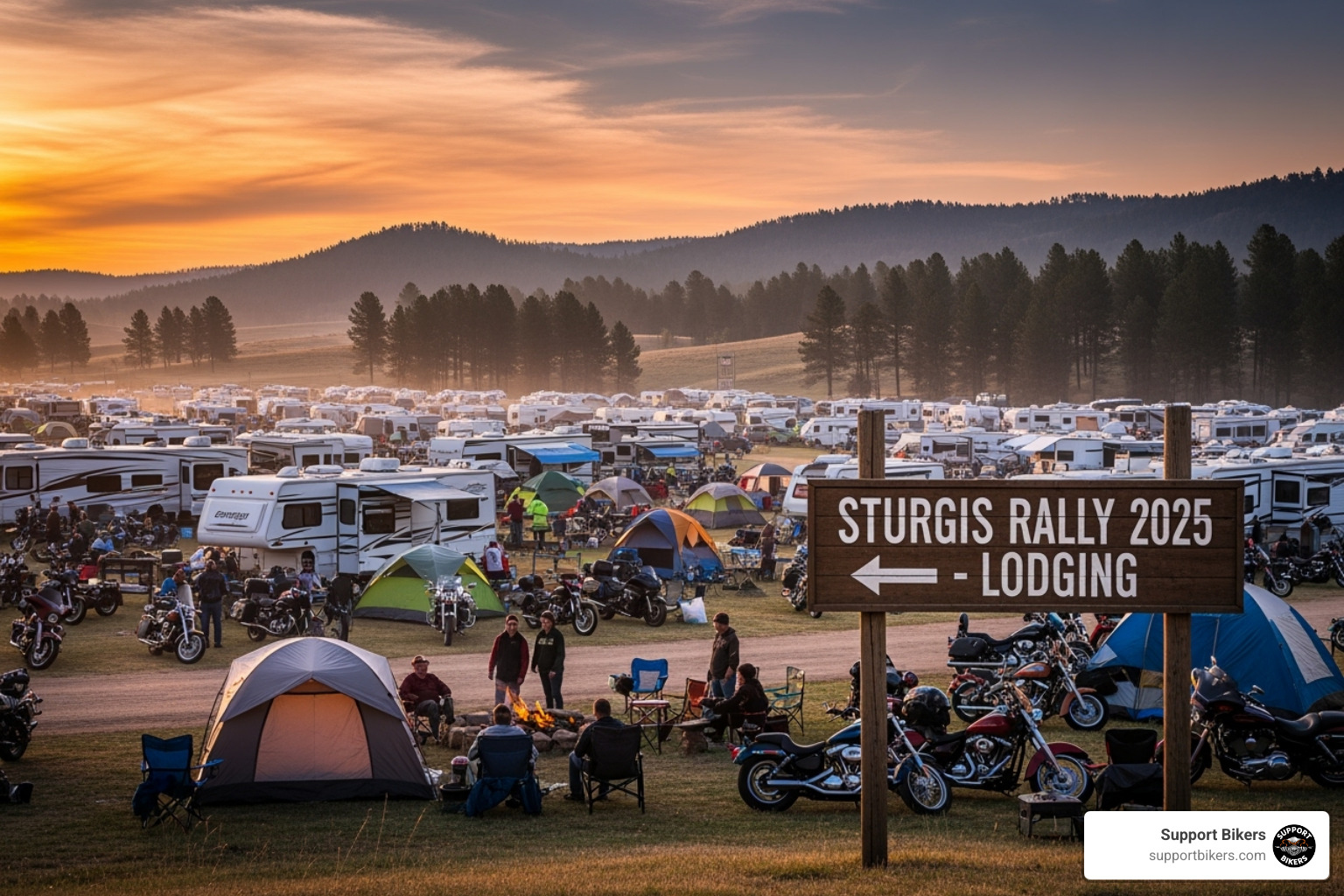 Person on a laptop with a Sturgis lodging website on the screen - sturgis 2025 lodging