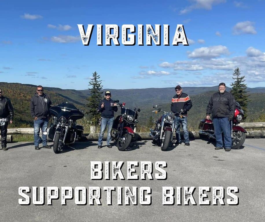 roaring lineup at poker-run checkpoint - motorcycle club event ideas