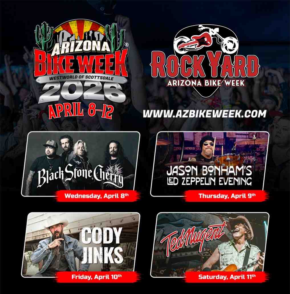 Arizona Bike Week 2026 scheduled shows