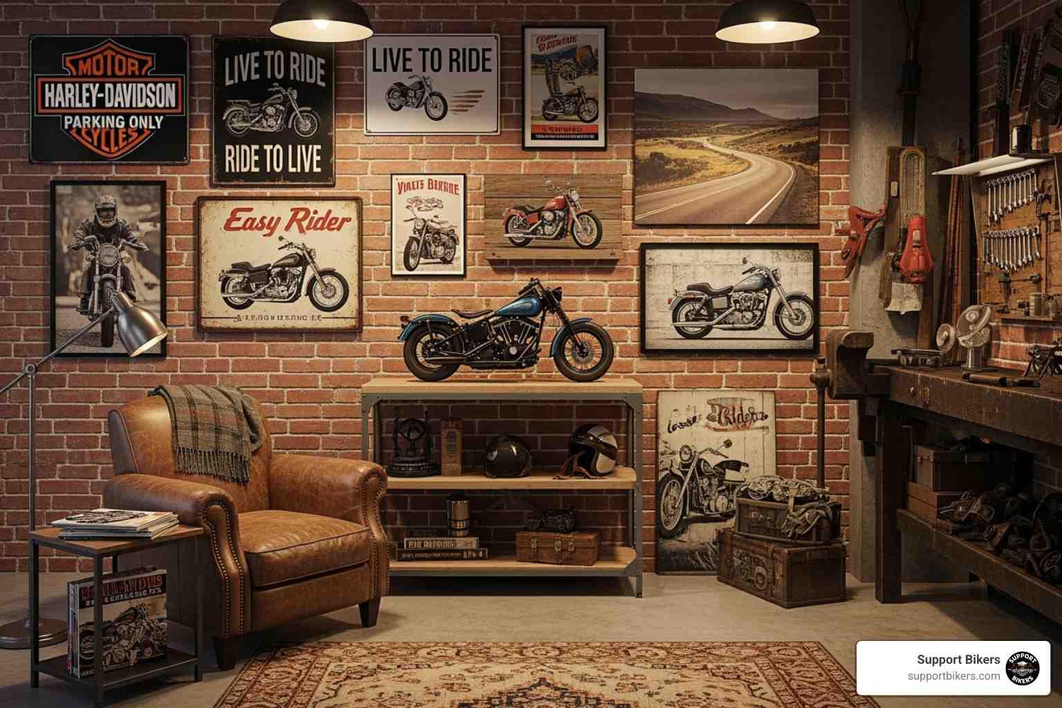 high-quality leather motorcycle jacket and helmet - What to buy a biker for Christmas