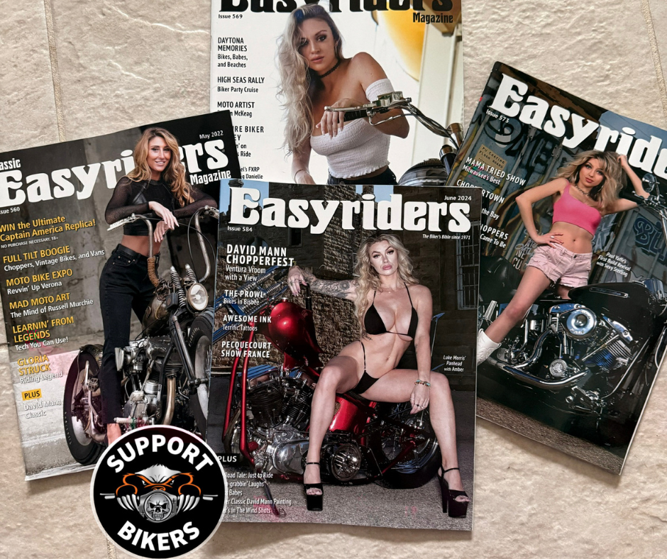 collage of vintage biker magazine covers - Biker culture magazine