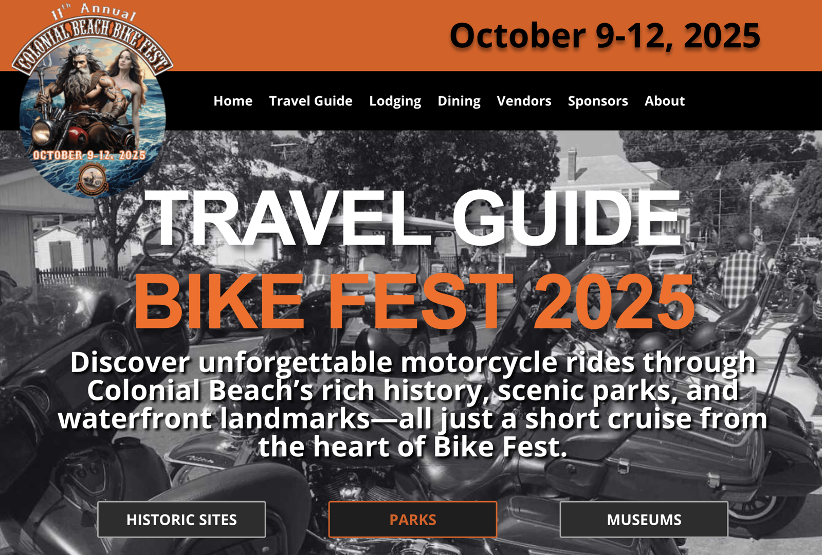 Map highlighting Colonial Beach, Virginia, with routes from nearby major cities for bikers - 11th Annual Colonial Beach Bike Fest Map highlighting Colonial Beach, Virginia, with routes from nearby major cities for bikers - 11th Annual Colonial Beach Bike Fest