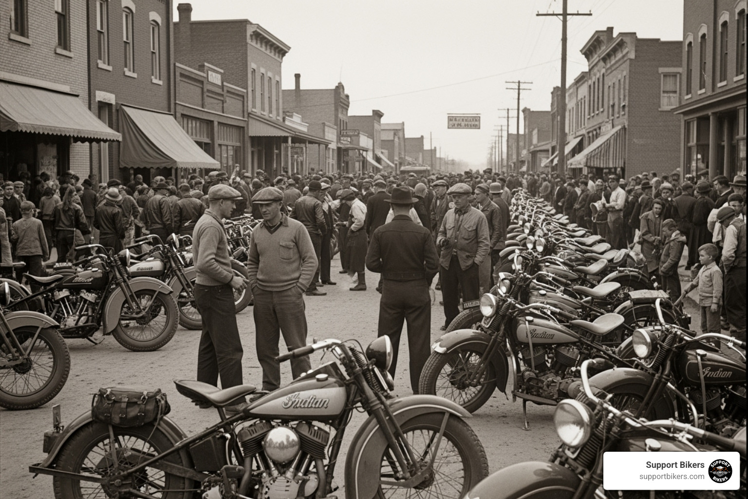 vintage photo from early Sturgis Rally - When is sturgis 2026