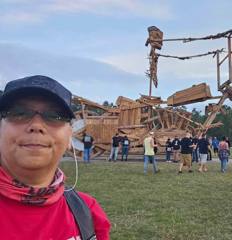 Motor Meetup Burning Bike