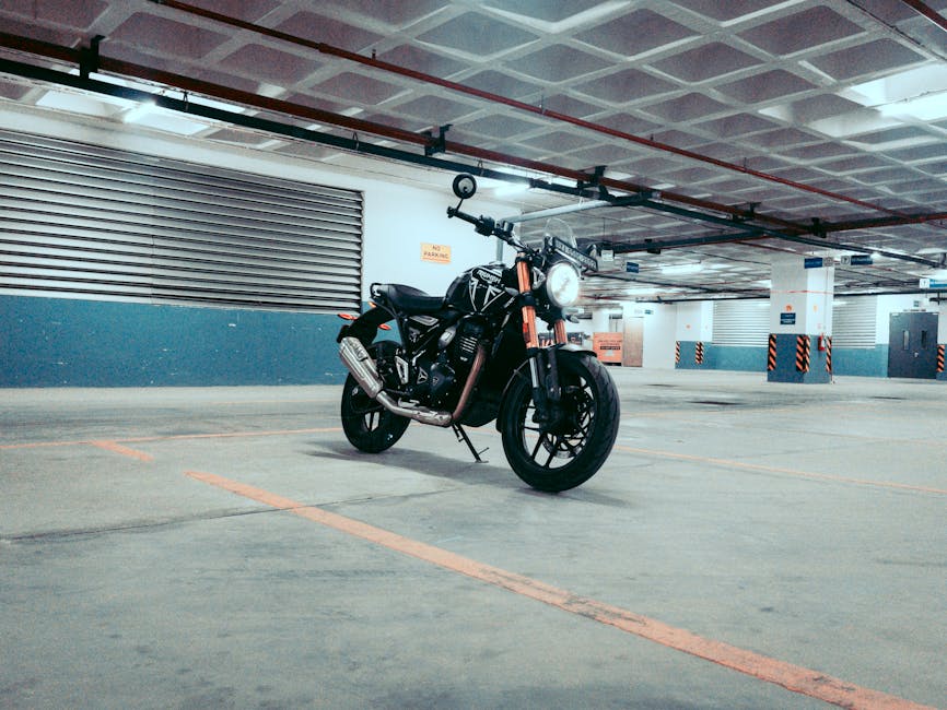 spacious motorcycle parking - motorcycle friendly bars