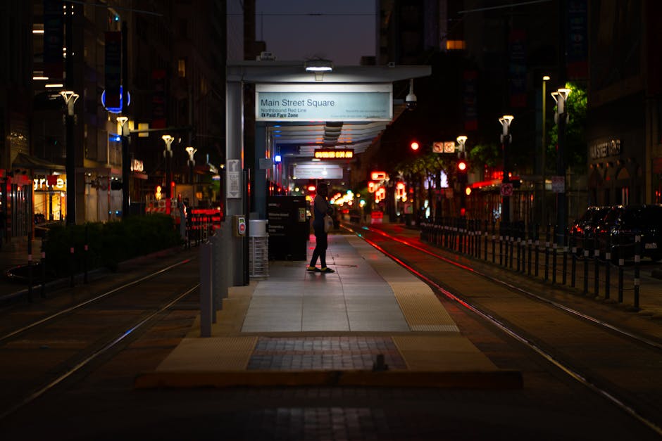 Main Street Station at night - Biketoberfest Main Street