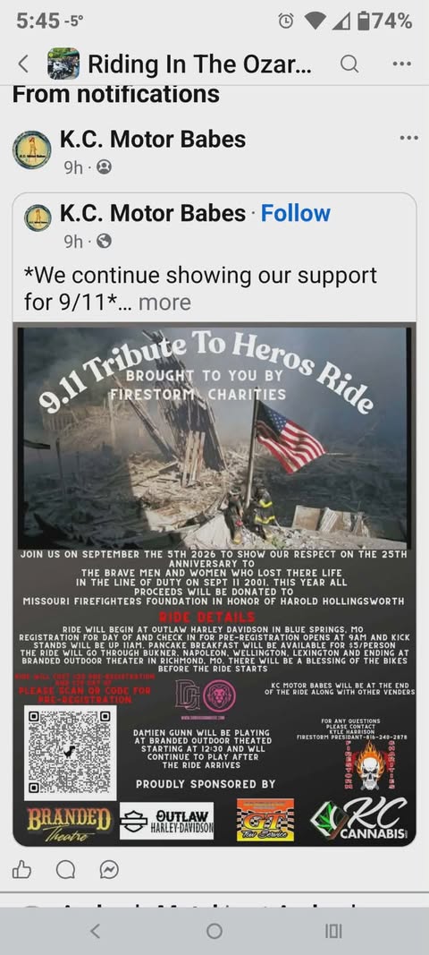 911 Tribute To Heroes Ride 1