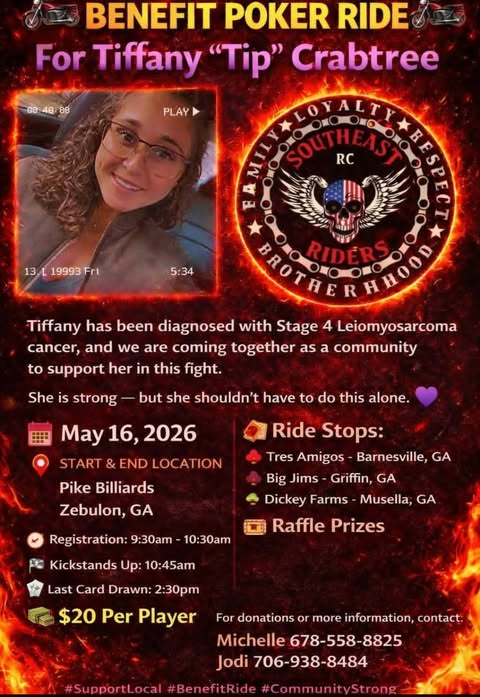 Benefit Poker Ride for Tiffany Tip Crabtree 2