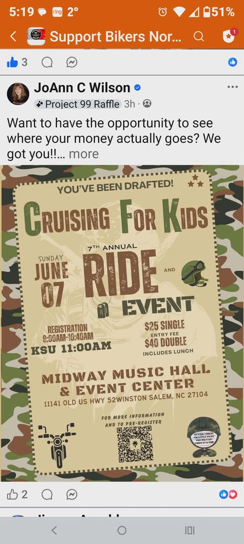 Cruising for Kids Ride Event 1